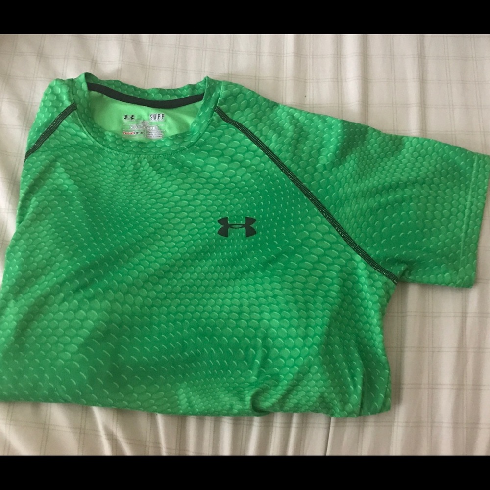 Under Armour Green snake print athletic shirt